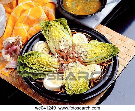 Lettuce hearts in Mediterranean style View Large Photo Image Stock Photo - Lettuce hearts in Mediterranean style. Fotosearch
