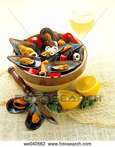 Marinated mussels View Large Photo Image Stock Image - Marinated mussels. Fotosearch