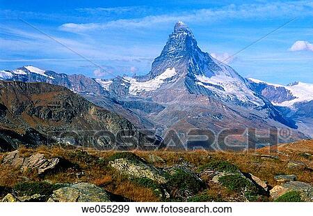 Matterhorn (4478 m. ). Valais, Switzerland View Large Photo Image Stock Photo - Matterhorn (4478 m. ). Valais, Switzerland. Fotosearch