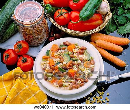 Stock Image - Minestrone. Fotosearch