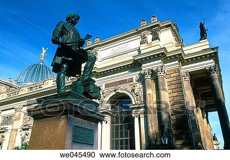 Monument to Gottfried Semper, Dresden. Saxony, Germany View Large Photo Image Stock Image - Monument to Gottfried Semper, Dresden. Saxony, Germany. Fotosearch