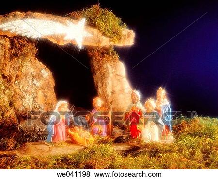 Nativity scene View Large Photo Image Stock Photo - Nativity scene. Fotosearch