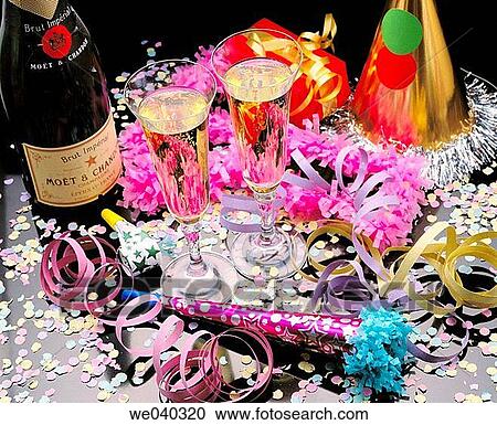 Stock Image - New Year's Eve r? veillon. Fotosearch