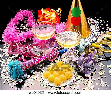 Stock Image - New Year's Eve r? veillon. Fotosearch