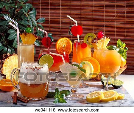 Stock Photo - Non alcoholic cocktails. Fotosearch