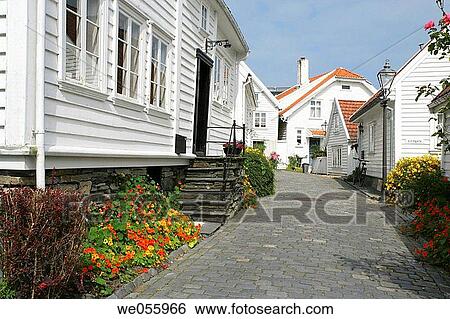 Old town. Stavanger. Norway View Large Photo Image Stock Photograph - Old town. Stavanger. Norway. Fotosearch
