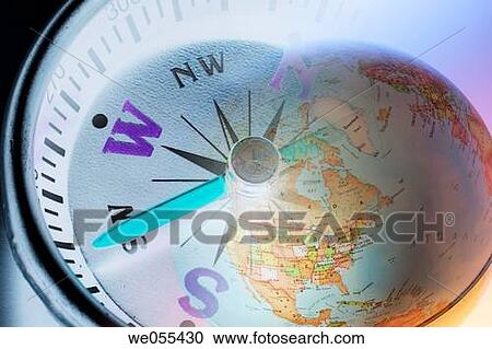 Photo Composite of Globe and Compass View Large Photo Image Stock Image - Photo Composite of Globe and Compass. Fotosearch