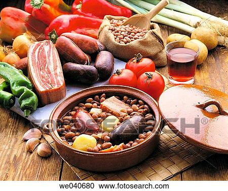 Pinto beans stew, Basque cuisine View Large Photo Image Stock Image - Pinto beans stew, Basque cuisine. Fotosearch