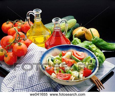 ? Pipirrana? typical Andalusian salad View Large Photo Image Stock Photography - ? Pipirrana? typical Andalusian salad. Fotosearch