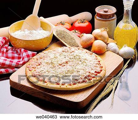 Pizza Margherita View Large Photo Image Stock Image - Pizza Margherita. Fotosearch