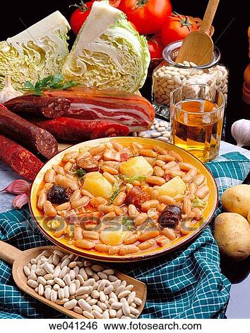 ? Pote asturiano? (typical Asturian stew) View Large Photo Image Stock Photograph - ? Pote asturiano? (typical Asturian stew). Fotosearch