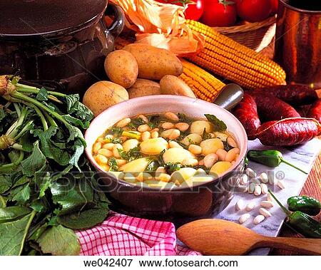 Stock Photo - ? Pote gallego? (typical Galician stew). Fotosearch