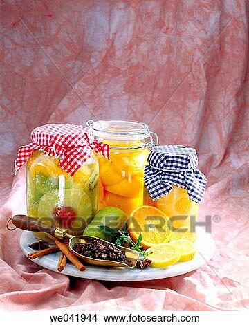 Preserved food, fruits View Large Photo Image Picture - Preserved food, fruits. Fotosearch