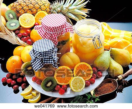 Preserved food, fruits View Large Photo Image Stock Photo - Preserved food, fruits. Fotosearch
