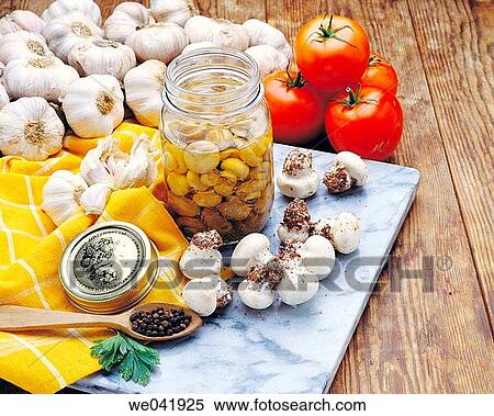 Preserved food, mushrooms View Large Photo Image Stock Photography - Preserved food, mushrooms. Fotosearch