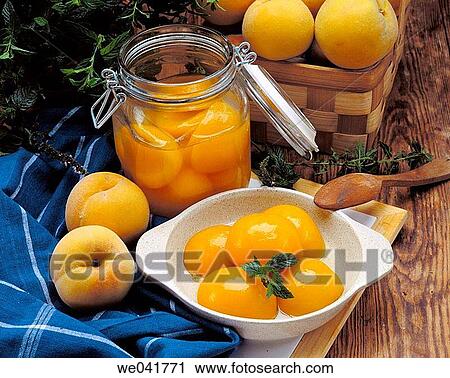 Preserved food, peaches View Large Photo Image Stock Image - Preserved food, peaches. Fotosearch