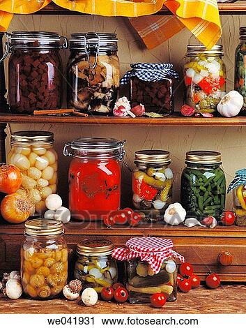 Stock Image - Preserved food. Fotosearch