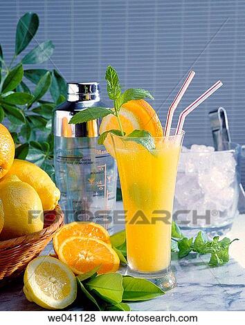 Pussycat non alcoholic cocktail View Large Photo Image Stock Photo - Pussycat non alcoholic cocktail. Fotosearch