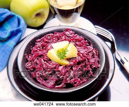 Red cabbage with apple View Large Photo Image Picture - Red cabbage with apple. Fotosearch