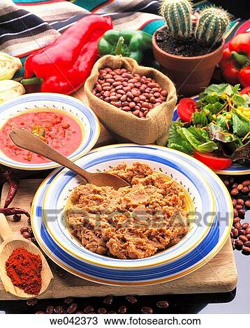 Refried beans, tex-mex cuisine View Large Photo Image Stock Image - Refried beans, tex-mex cuisine. Fotosearch