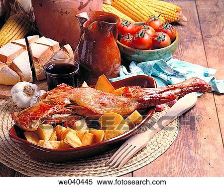 Stock Photography - Roasted lamb. Fotosearch
