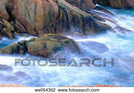Rocks and surf, C? te de Granit Rose. Ploumanac? h, Bretagne, France View Large Photo Image Stock Image - Rocks and surf, C? te de Granit Rose. Ploumanac? h, Bretagne, France. Fotosearch