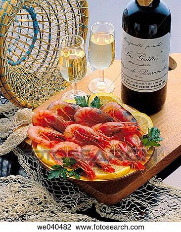 Shrimps and? manzanilla? wine View Large Photo Image Stock Image - Shrimps and? manzanilla? wine. Fotosearch