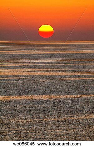 Stock Photography - Sunset. Axarqu? a, Costa del Sol. Mßlaga province, Andalusia, Spain. Fotosearch