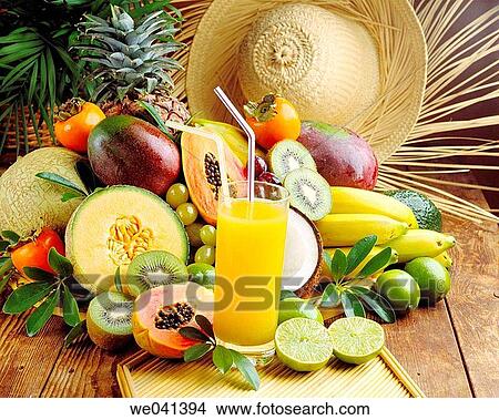 Tropical fruits juice View Large Photo Image Picture - Tropical fruits juice. Fotosearch