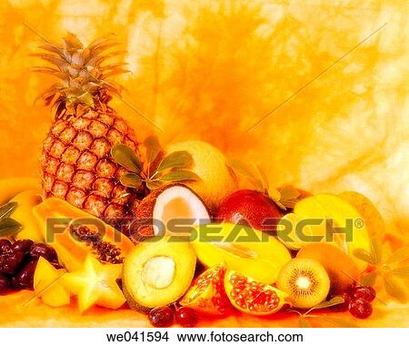 Tropical fruits View Large Photo Image Picture - Tropical fruits. Fotosearch