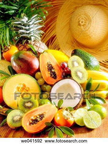 Tropical fruits View Large Photo Image Stock Image - Tropical fruits. Fotosearch