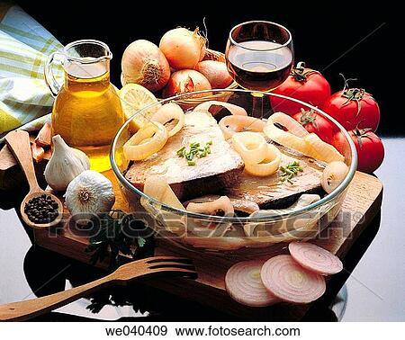 Tuna with onions View Large Photo Image Stock Photo - Tuna with onions. Fotosearch