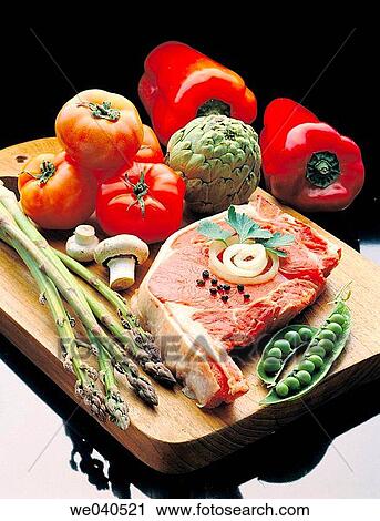 Vegetables and meat, food View Large Photo Image Stock Image - Vegetables and meat, food. Fotosearch