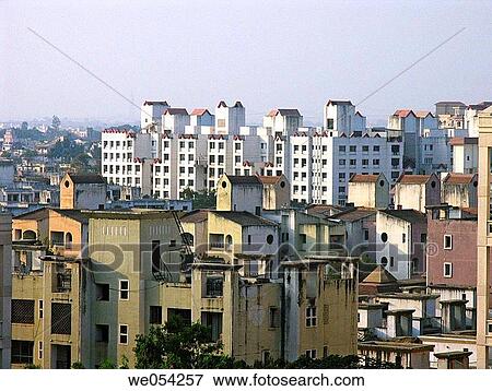 View of a developed area in Pune city from Pune, Maharashtra, India View Large Photo Image Stock Photo - View of a developed area in Pune city from Pune, Maharashtra, India. Fotosearch