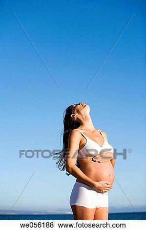 Woman Enjoying her Pregnancy View Large Photo Image Stock Photo - Woman Enjoying her Pregnancy. Fotosearch