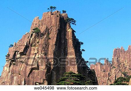 Yellow Mountains (Huangshan). Anhui province, China View Large Photo Image Stock Photo - Yellow Mountains (Huangshan). Anhui province, China. Fotosearch
