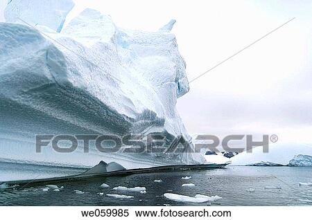 Antarctica, Antarctic Peninsula, Lemaire Channel, Icebergs near Pleneau Island. View Large Photo Image Stock Photography - Antarctica, Antarctic Peninsula, Lemaire Channel, Icebergs near Pleneau Island.. Fotosearch