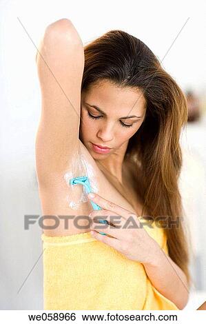 Arms raised, brunette, Body care, axilla, armpit View Large Photo Image Stock Photograph - Arms raised, brunette, Body care, axilla, armpit. Fotosearch