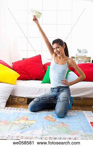at-home, brunette, Arms raised View Large Photo Image Stock Image - at-home, brunette, Arms raised. Fotosearch