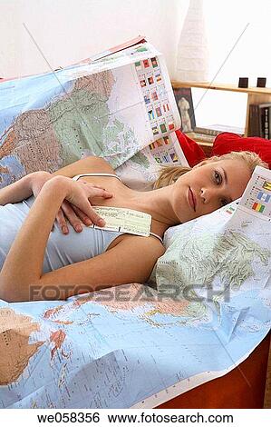 at-home, calm, blond, absorbed View Large Photo Image Stock Photograph - at-home, calm, blond, absorbed. Fotosearch