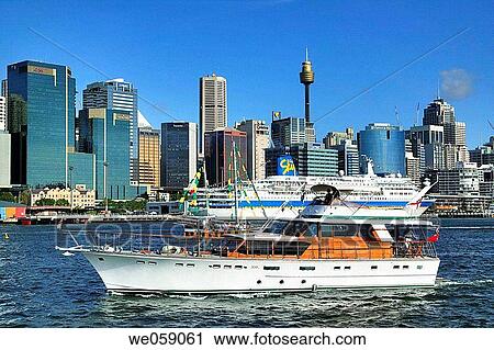 Australia, NSW, Sydney, view of the Sydney skyline from Darling Harbour View Large Photo Image Stock Image - Australia, NSW, Sydney, view of the Sydney skyline from Darling Harbour. Fotosearch