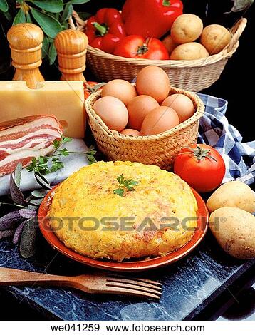 Bacon omelette View Large Photo Image Stock Photo - Bacon omelette. Fotosearch