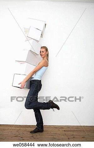 balance, blond, carry, carrying View Large Photo Image Picture - balance, blond, carry, carrying. Fotosearch