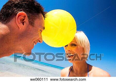 ball, Close-up, beach, amusement View Large Photo Image Stock Image - ball, Close-up, beach, amusement. Fotosearch
