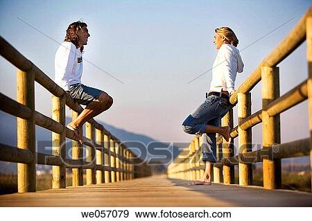 barefoot, casual, calm, boardwalk, attraction View Large Photo Image Stock Photo - barefoot, casual, calm, boardwalk, attraction. Fotosearch