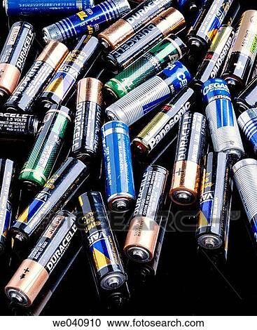 Stock Image - Batteries. Fotosearch