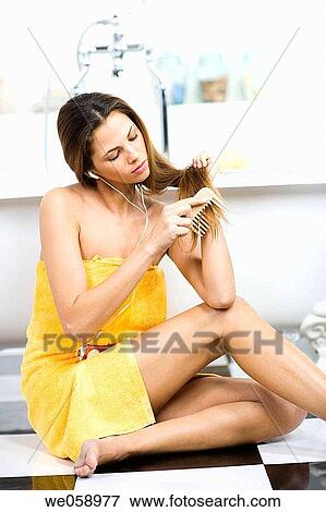 beauty, Beauty Care, brunette, calm View Large Photo Image Stock Photo - beauty, Beauty Care, brunette, calm. Fotosearch