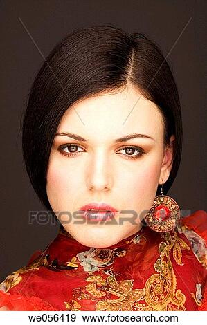 beauty, brunette, Beauty Care, Asian View Large Photo Image Stock Photo - beauty, brunette, Beauty Care, Asian. Fotosearch