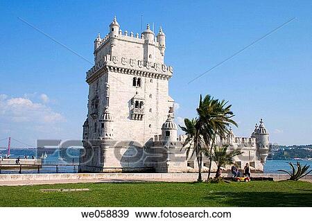 Stock Photo - Belem tower, Lisbon. Portugal. Fotosearch