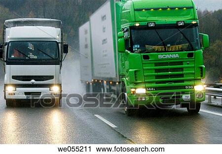 big, day, Freight transportation, headlight, highway View Large Photo Image Stock Image - big, day, Freight transportation, headlight, highway. Fotosearch